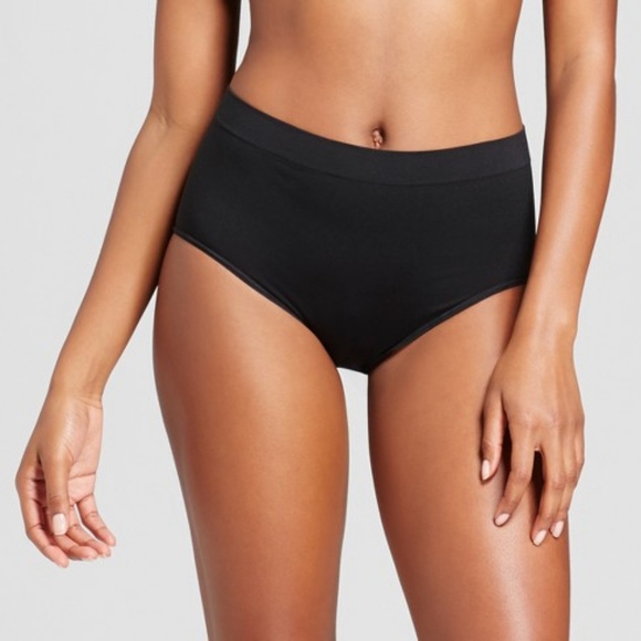 NEW Black 2-pk Seamless Mid-Rise Hipster Panties - Picture 2 of 3